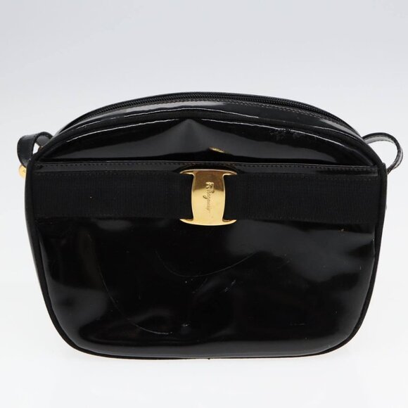 Ferragamo MCM Burberrys Shoulder Bag PVC Leather 4Set Brown Black - Picture 11 of 15